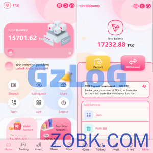 多语言trx/usdt钱包理财/区块链算力矿池/Difi流动性TRX理财分红