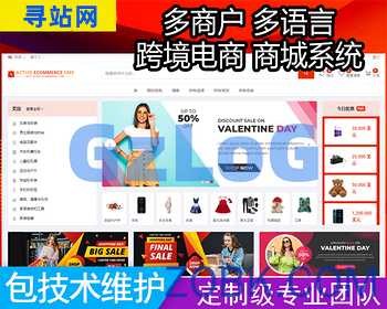 外贸跨境电商多语言多商户货贷商城系统多商家海外淘跨境电商