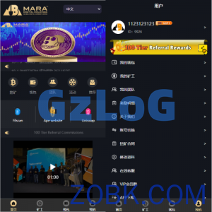 海外多语言矿机系统/区块链云矿机/云算力矿机/多级分销