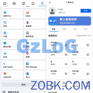 Facebook内嵌/免注册登录/广告商广告投放/后端java