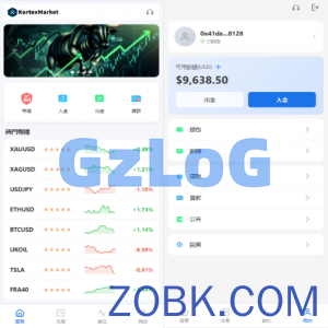 新UI海外综合盘交易所/股票/指数/K线控制/DAPP登录